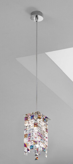 Prisma Designer Crystal Pendant Light Polished Chrome, 1x G9 - image 1
