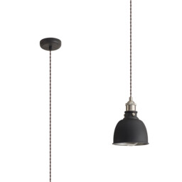 Carmel Small Ceiling Pendant, E27, Graphite, Satin Nickel, Silver - thumbnail 5