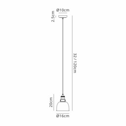 Carmel Small Ceiling Pendant, E27, Graphite, Satin Nickel, Silver - thumbnail 2