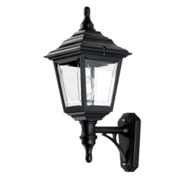Kerry 1 Light Outdoor Coastal Wall Lantern Light Black IP44, E27 - thumbnail 5