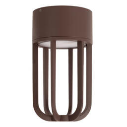 Lucide WELLS - Flush ceiling light Indoor/Outdoor - Ø 10 cm - LED - 1x8W 2700K - IP54 - Rust Brown - Essential - thumbnail 2