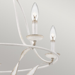 Quoizel Bradbury Multi Arm Chandelier Antique White - thumbnail 3