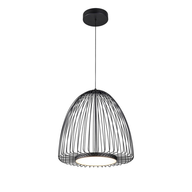Smart 46cm Pendant, 43W LED, 3000K, 2600lm, Sand Black, 3yrs Warranty - image 1