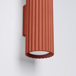 Karbon Minimalist Up Down Wall Lamp 30cm Red Ochre - thumbnail 5