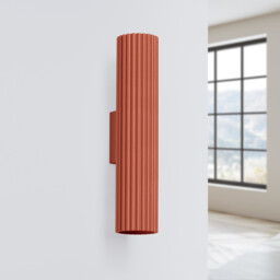 Karbon Minimalist Up Down Wall Lamp 30cm Red Ochre - thumbnail 2