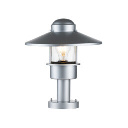 Klampenborg Outdoor Pedestal Light Silver, IP44 - thumbnail 1