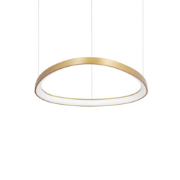 Gemini 61cm LED Integrated LED Pendant Ceiling Light Brass 2700K