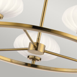 Kichler Pim Globe Pendant Ceiling Light Fox Gold, 3000K, IP44 - thumbnail 5