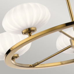 Kichler Pim Globe Pendant Ceiling Light Fox Gold, 3000K, IP44 - thumbnail 3