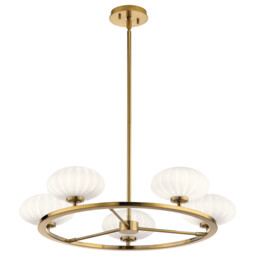 Kichler Pim Globe Pendant Ceiling Light Fox Gold, 3000K, IP44