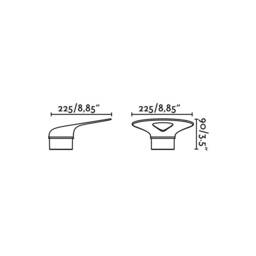 Lotus Outdoor LED White Wall Light 18W 3000K IP65 - thumbnail 3