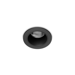 Quark 4.9cm LED Recessed Downlight Black 3000K