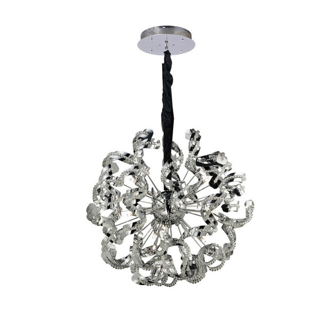 Esme Pendant 12 Light G4 Polished Chrome/Crystal, NOT LED/CFL Compatible - image 1