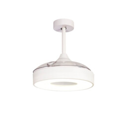Coin Mini 45W LED Dimmable Ceiling Light With Built-In 25W DC Reversible Fan, Remote & APP Control, White, 2500lm, 5yrs Warranty - thumbnail 5
