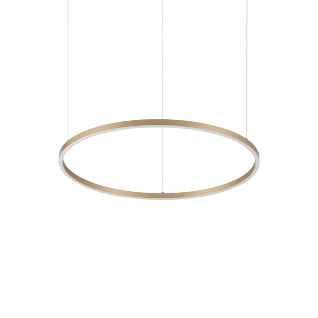 Oracle Slim 70cm Non Dim 3000K Round Integrated LED Pendant Ceiling Light Brass 4350lm - image 1