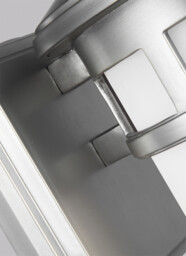 Newport Outdoor 1 Light Wall Lantern, Painted Brushed Steel, IP44, E27 - thumbnail 3