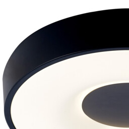 Coin Round Ceiling 56W LED With Remote Control 2700K-5000K, 2500lm, Black, 3yrs Warranty - thumbnail 3