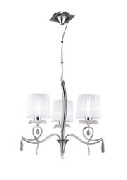 Louise M5323 Habana Black Round Shade 240mm, Suitable for Table Lamps - thumbnail 1