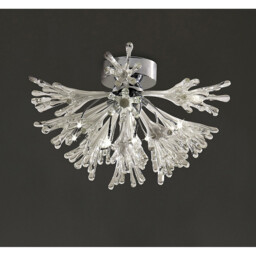 Love Ceiling Small 9 Light G4 Polished Chrome/White Glass, NOT LED/CFL Compatible - thumbnail 2