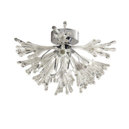 Love Ceiling Small 9 Light G4 Polished Chrome/White Glass, NOT LED/CFL Compatible - thumbnail 1