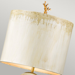 Trellis 1 Light Floor Lamp Putty, Silver Leaf, E27 - thumbnail 2