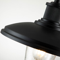 Kichler Allenbury Outdoor Dome Wall Lamp Textured Black, IP44 - thumbnail 3