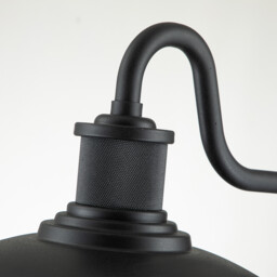 Kichler Allenbury Outdoor Dome Wall Lamp Textured Black, IP44 - thumbnail 2