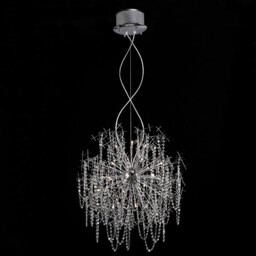 Lexi Pendant 22 Light G4 Polished Chrome/Crystal, NOT LED/CFL Compatible Item Weight: 15kg - thumbnail 2