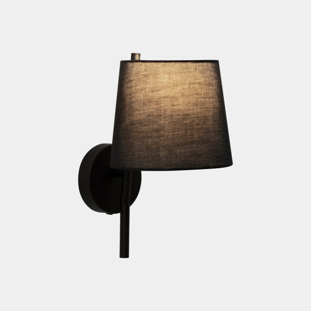 Clip Wall Lamp with Shade Black E27 17.4W 2700K On-Off - image 1