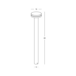 Zambelis Outdoor Bollard Dark Brown LED 2200-2700-3200-4000K IP65 - thumbnail 5