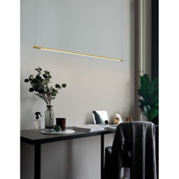 Elettra Bar Pendant Ceiling Light Brass Gold Aluminium LED 20W 1400Lm 3000K - thumbnail 2