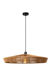 Yunkai Cottage Pendant Light - Ø 70cm - 1xE27 - Light Wood - thumbnail 1
