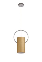Ripley Single Ceiling Pendant, 1 x E27, Gold, Polished Chrome - thumbnail 3