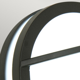 Sven 1 Light Wall/Ceiling Lantern  - Graphite Finish IP54, E27 - thumbnail 3