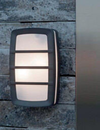 Sven 1 Light Wall/Ceiling Lantern  - Graphite Finish IP54, E27 - thumbnail 2