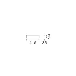 Delta 41cm Up & Down Wall Lamp Cement 1x LED 1550lm 3000K - thumbnail 2