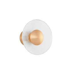 Esil Recessed Wall Lamp Clear Glass Brass Gold Aluminium LED 8W 536Lm 3000K - thumbnail 1