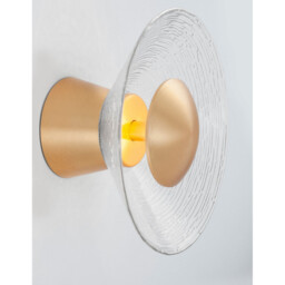 Esil Recessed Wall Lamp Clear Glass Brass Gold Aluminium LED 8W 536Lm 3000K - thumbnail 3