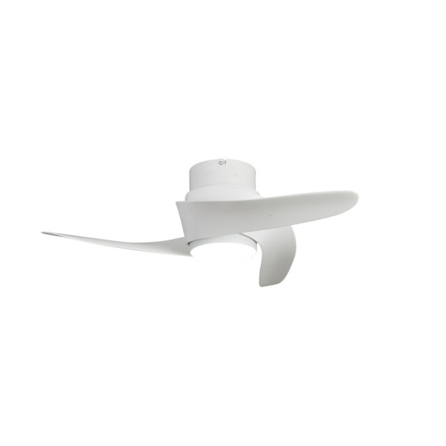 Groenland XS 79.5cm 30W LED Dimmable Ceiling Light With 24W DC Fan, 2700-5000K Remote Control, 2640lm, White - image 1
