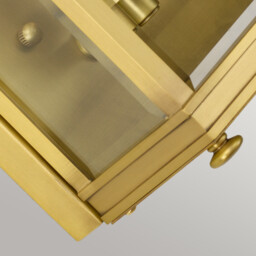 Holborn Outdoor Wall Lantern Brushed Brass, IP44 - thumbnail 3