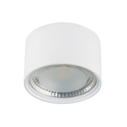 Serena Surface Mounted Downlight White Clear Glass Shade LED 3000K - thumbnail 2