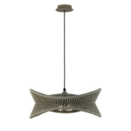 Polinesia 60cm Pendant, 1 x E27, IP44, Beige Oscu, 2yrs Warranty - thumbnail 1