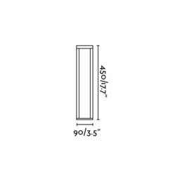 Chandra LED Outdoor Bollard Light Dark Grey IP54 - thumbnail 2