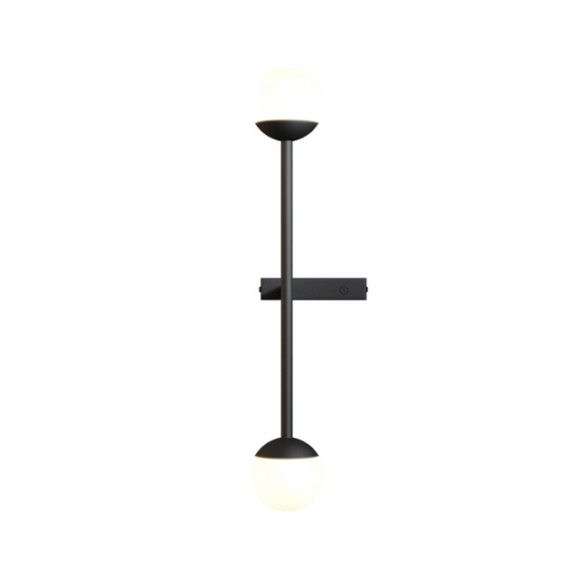 Touch Modern Integrated LED Wall Lamp Black Touch Control 3000K 800lm White Shade - image 1