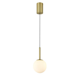 Puebla Pendant, 9W Globe LED, 3000K, 630lm, Satin Gold, 3yrs Warranty - thumbnail 5
