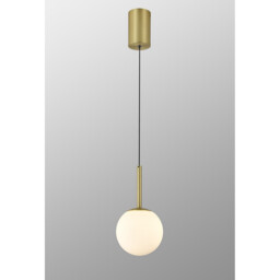 Puebla Pendant, 9W Globe LED, 3000K, 630lm, Satin Gold, 3yrs Warranty - thumbnail 2