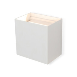 Davos XL Square Wall Lamp Dimmable, 2x10W LED, 2700K, 1830lm, IP65, Sand White, 3yrs Warranty - thumbnail 1