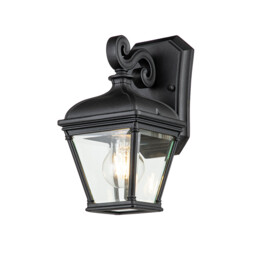 Bayview Outdoor Wall Lantern Black, IP44