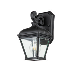 Bayview Outdoor Wall Lantern Black, IP44 - thumbnail 2
