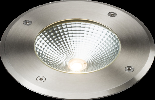 LED Stainless Steel Recessed Ground Light 3000K 230V IP65 9W - image 1